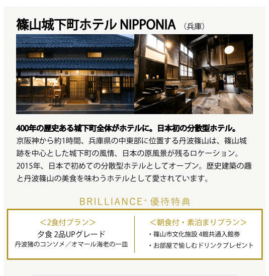 篠山城下町ホテルNIPPONIA(関西)