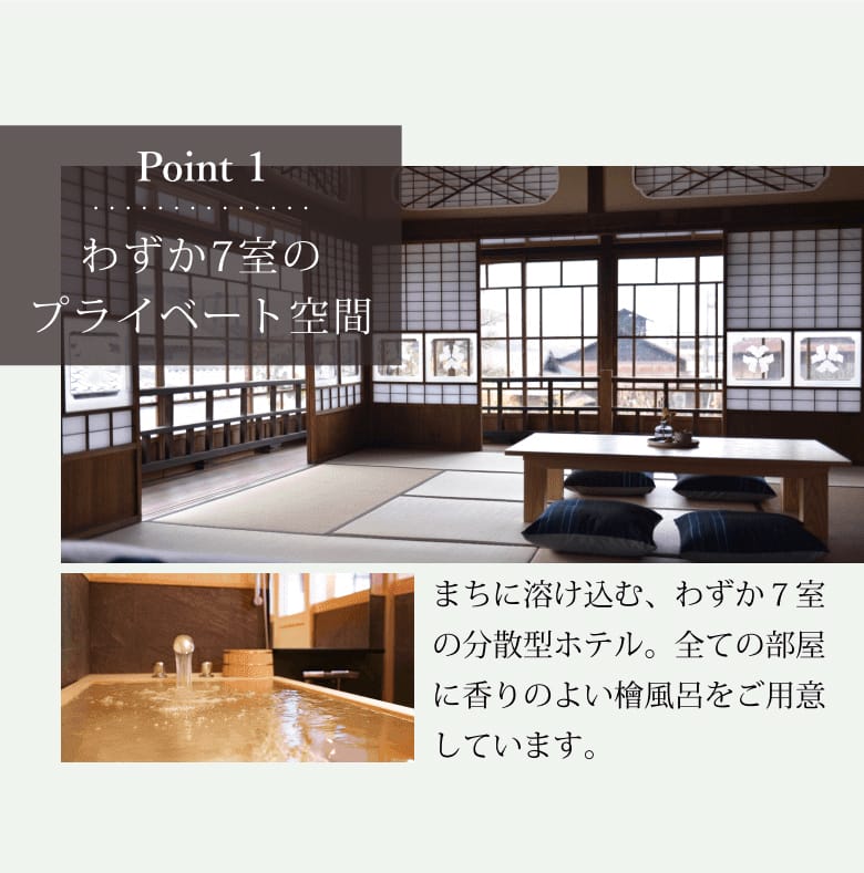 Point1 わずか7室のプライベート空間