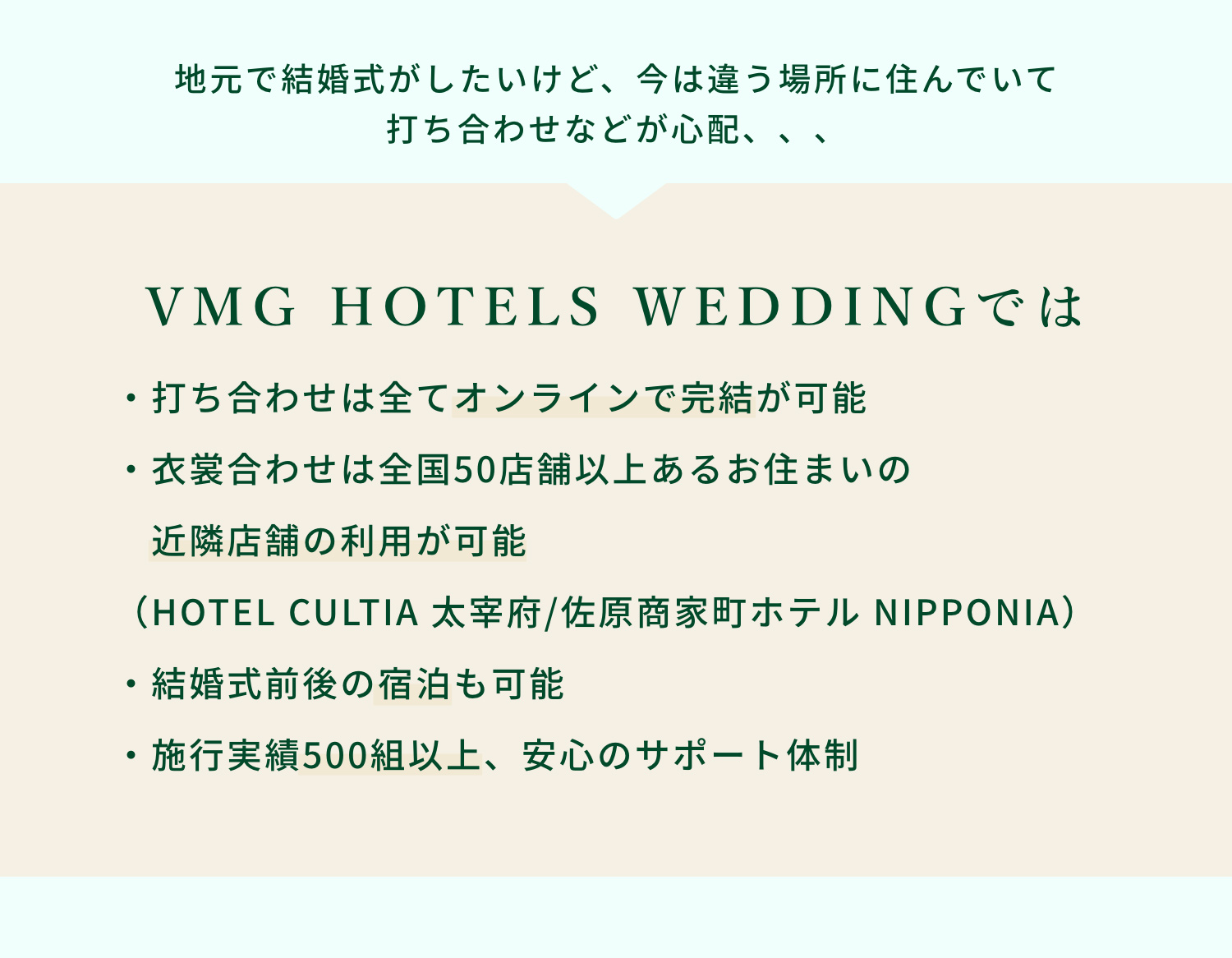 VMG HOTELS WEDDING