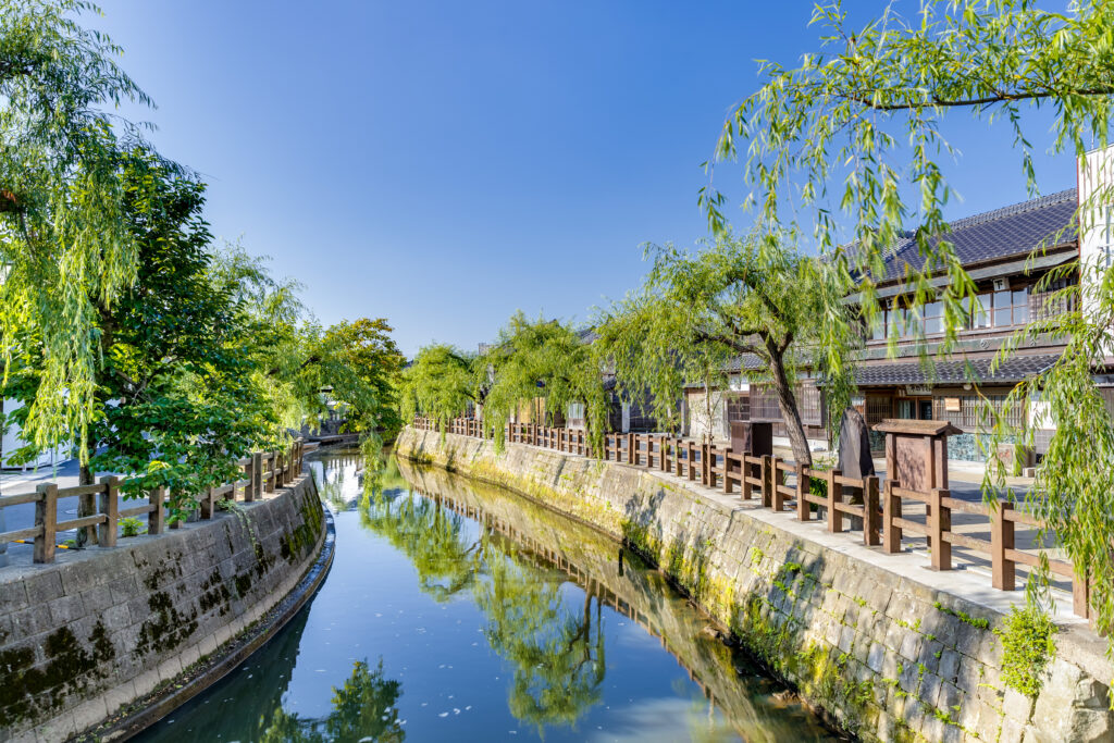 水郷の町さわらの風景