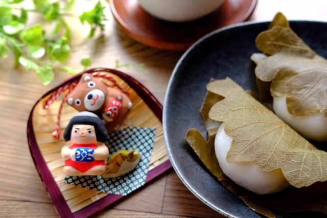 子どもの日の食べ物の柏餅