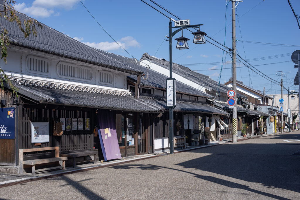 三重県上野市の町並み