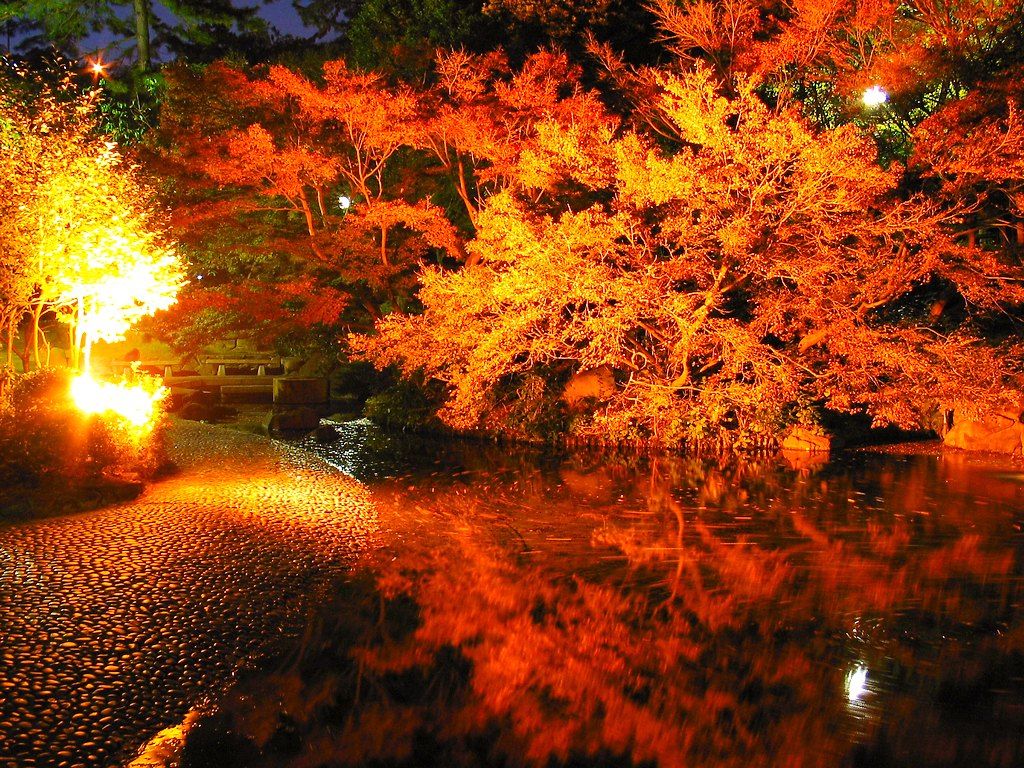 須磨離宮公園と紅葉