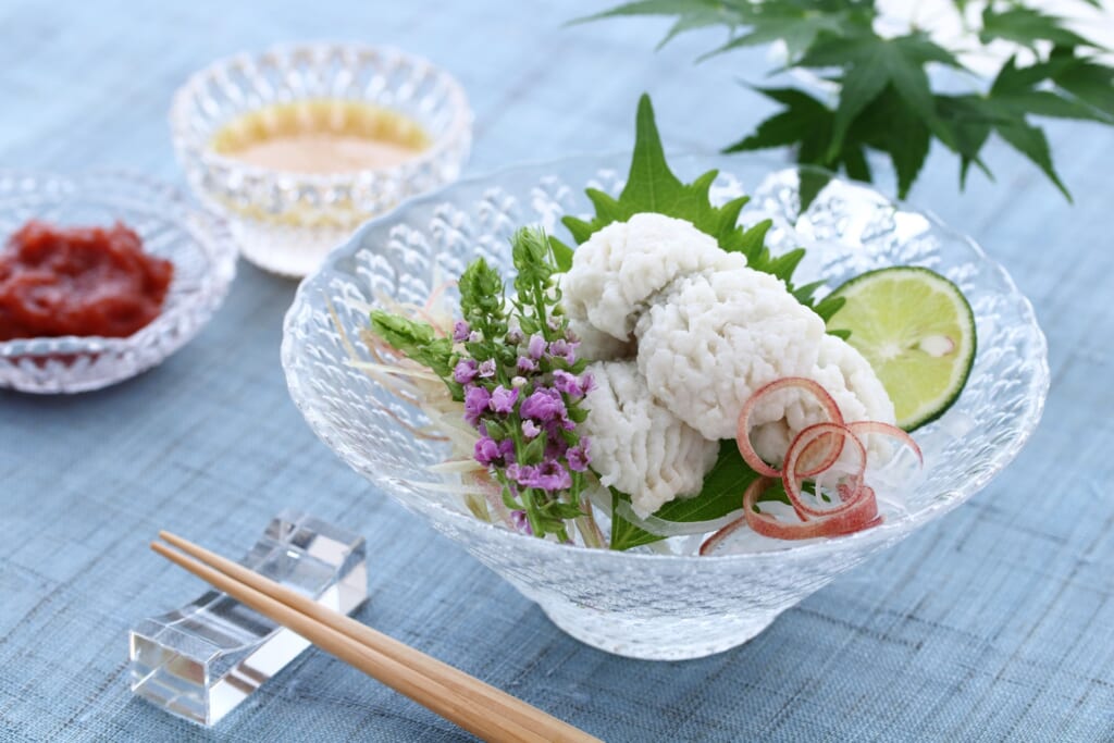 鱧の湯引き