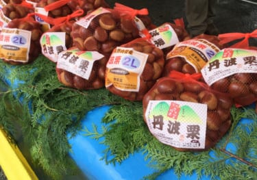 丹波栗・黒枝豆・山の芋など、丹波篠山の名産品と秋恒例イベント