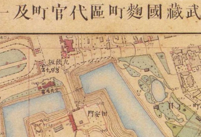 明治初期の東京図測量原図
